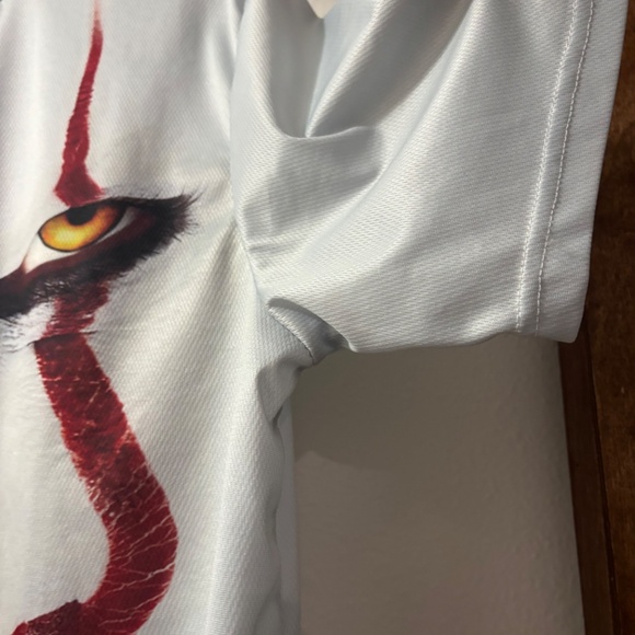 Pennywise Face Double Sided Face Shirt IT Chapter 2 Unisex Size L White - Picture 8 of 8